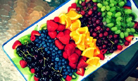 Blutorangen, Kirschen und Blaubeeren