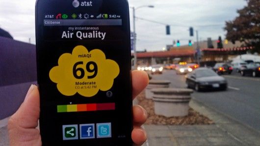 Smartphone erkennt die Luftqualität